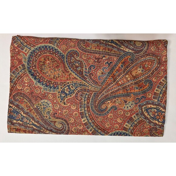 Pottery Barn Gayle Paisley Red Fall Pillow Cover Lumbar Persian  16" X 26" - Picture 4 of 8